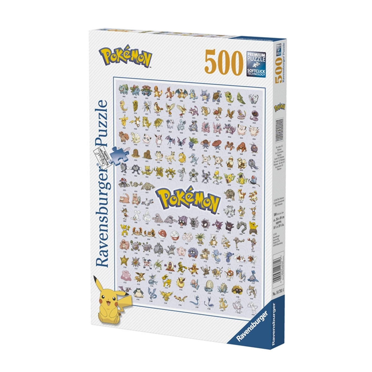 Puzzle Ravensburger pokã©mon - układanka - 500 elementów