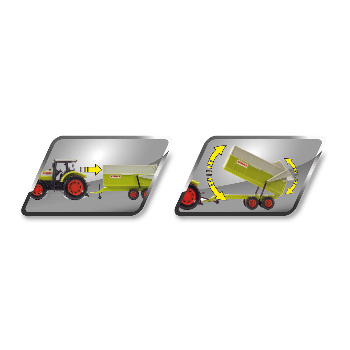 Dickie Toys Claas - przyczepa ciągnikowa - 57 cm - pojazd zabawkowy