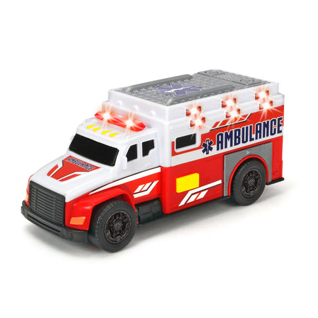 Ambulans zabawkowy Dickie - 15 cm - światło i dźwięk - pojazd zabawkowy