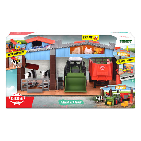 Farma zabawek Dickie - traktor z przyczepą - 30cm - farma zabawek