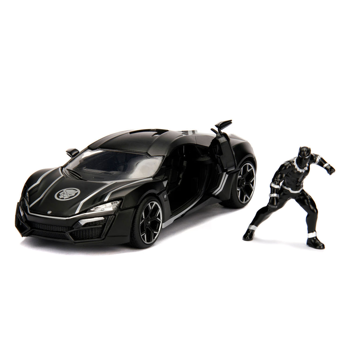 Zabawki Jada Jada odlewana ciśnieniowo Avengers Czarna Pantera z samochodem 1:24