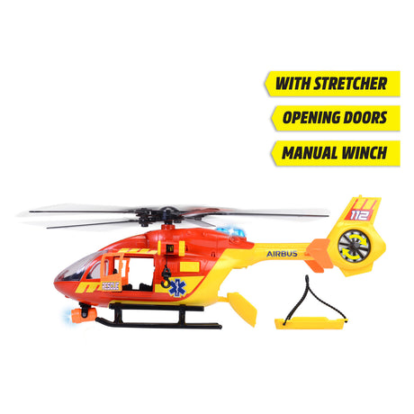 Zabawki Dickie – helikopter pogotowia ratunkowego – helikopter szpitalny – światło i dźwięk – obrotowe śmigło – od 3 lat