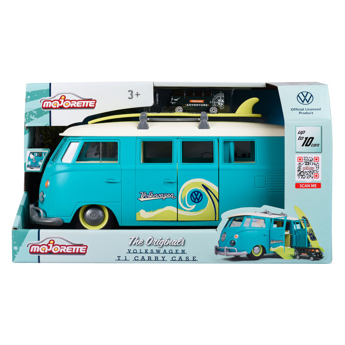 Walizka Majorette VW The Originals T1 z 1 samochodem