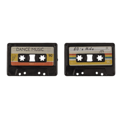 Magnesy na lodówkę Ootb retro kaseta 3x4,2cm zestaw 4 sztuk