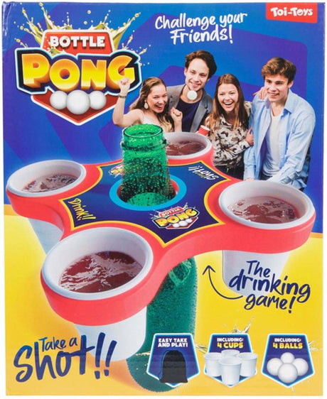 Gra planszowa Toy-Pong Hero z 4 piłkami i 4 filiżankami