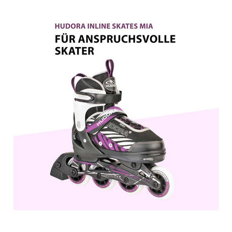 Hudora Skeelers Mia Black Purple, rozmiar 37-40