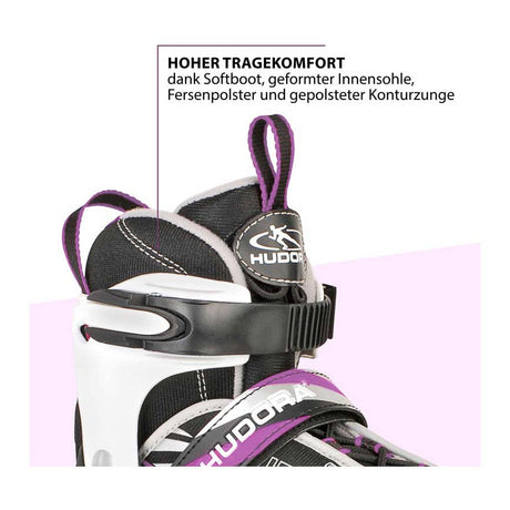 Hudora Skeelers Mia Black Purple, rozmiar 37-40