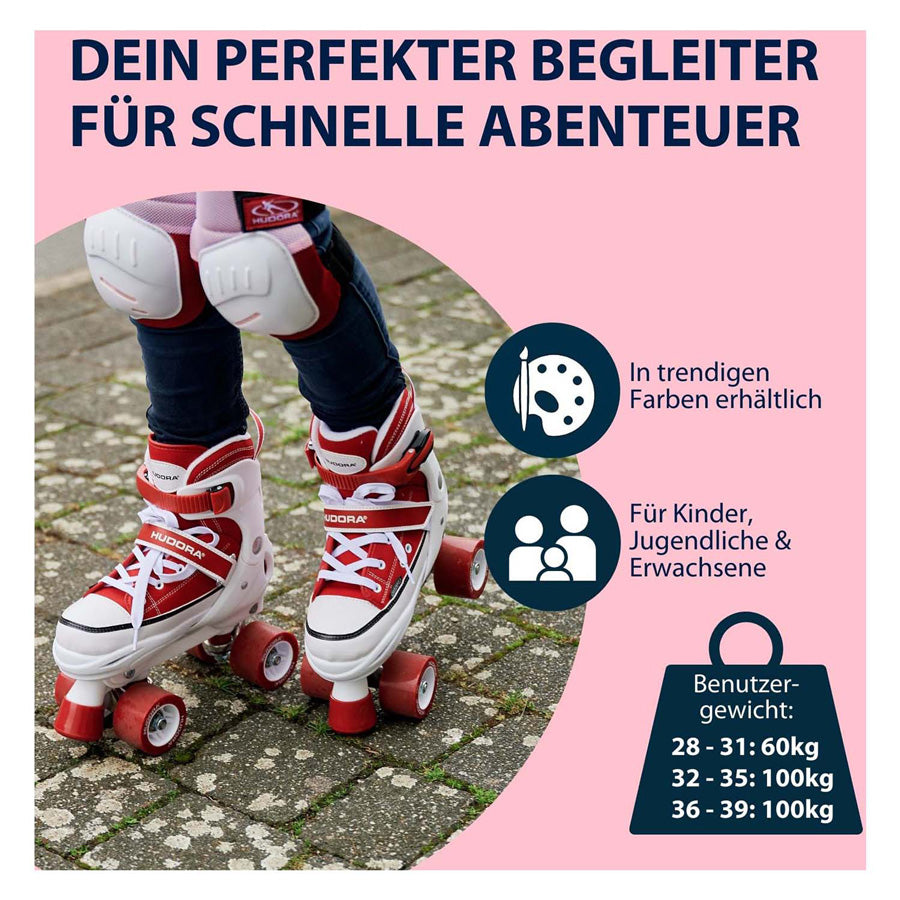 Buty na rolki Hudora bursztynowe, rozmiar 36-39