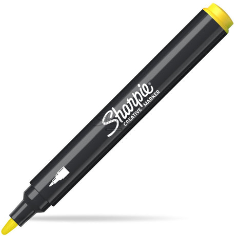 Marker akrylowy Sharpie - trwały, wodoodporny, żółty (1-4mm)