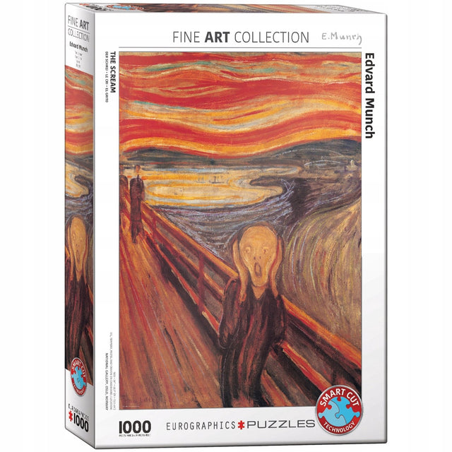 Eurographics - krzyk [skrik] - edvard munch - 1000 elementów 48×68cm (szer.×wys.) - układanka