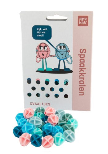 Rowerowe koraliki Pexkids Ballen sortowane 6-kolorowe (30 sztuk na mapie)
