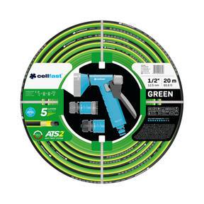 Cellfast groene aten tuinslang 1 2 20m + sprinklerset