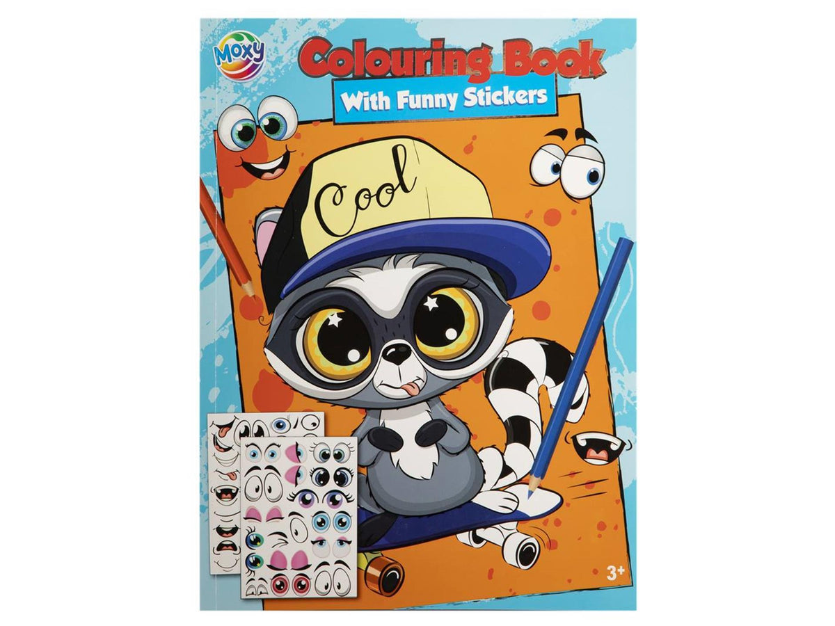 Moxy kleurboek a4 2 stickervellen 24 pagina's 2 assorti