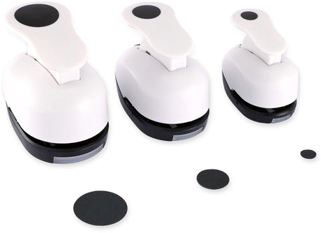 Paperfuel figuurpons - set cirkels - 8-16-25 mm - 3 stuks