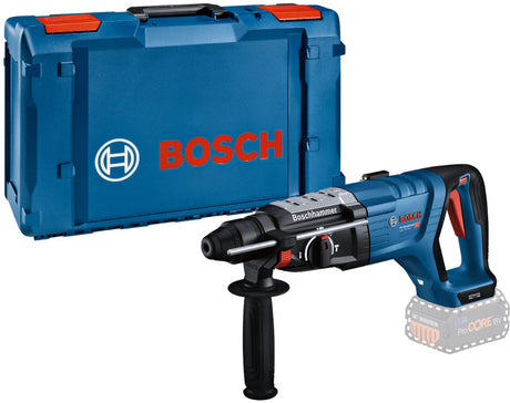 Bosch professional gbh 18v-28 d - akumulatorowa wiertarka udarowa - bez akumulatora i ładowarki - w zestawie uchwyt, ściereczka maszynowa i ogranicznik głębokości
