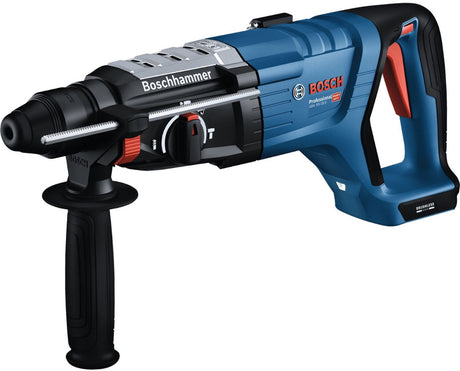 Bosch professional gbh 18v-28 d - akumulatorowa wiertarka udarowa - bez akumulatora i ładowarki - w zestawie uchwyt, ściereczka maszynowa i ogranicznik głębokości