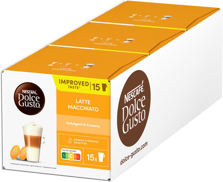 Nescafé dolce gusto kapsułki latte macchiato - 90 filiżanek kawy na 45 filiżanek kawy