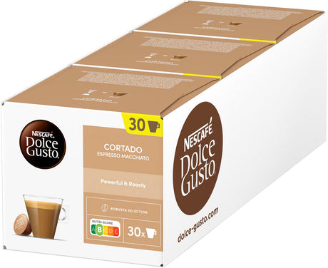 Nescafé dolce gusto kapsułki cortado espresso macchiato - 90 filiżanek kawy na 90 filiżanek kawy