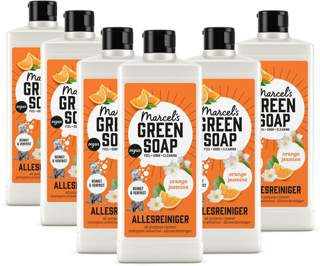 Marcel's green soap allesreiniger - sinaasappel jasmijn - 6 x 750ml