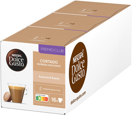 Nescafe dolce gusto cortado espresso macchiato (3x 16 filiżanek)