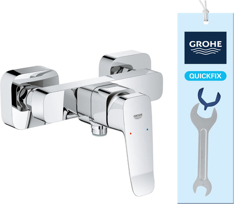 Bateria natryskowa Grohe Dice - łącznie ze złączkami typu S - chrom