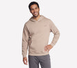Skechers max soft hoodie heren trui - taupe gray xxl
