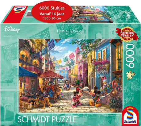 Schmidt - układanka - Disney, Mickey Minnie w Meksyku - Thomas Kinkade Studios - 6000 elementów - dorośli - od 14 lat