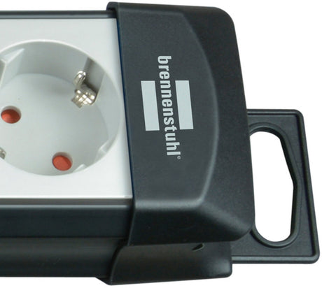 Brennerstuhl Premium Line Technology Gniazdo 5-kierunkowe Czarny Jasnoszary 3M H05VV-F 3G1.5 Indywidualnie przełączane Specjalnie rozmieszczone dla wtyczek adapterowych