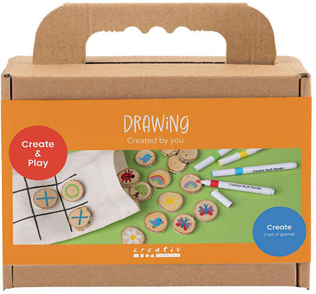 Firma Creativ https: www.cchobby.nl mini-hobbyset-drawing-memory-game-and-trzy-w-rzędu-diverse-colors-1-box