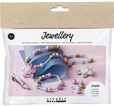 Firma Creativ https: www.cchobby.nl mini-hobbyset-jewelry-necklace-bracelet-clips-brooch-blue-lightblue-pastel-pink-1-box
