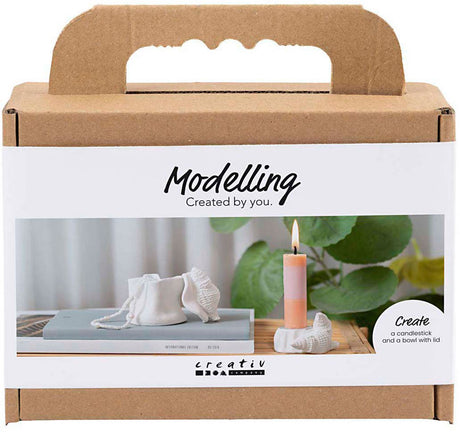 Firma Creativ https: www.cchobby.nl mini-hobbyset-boetseren-świecznik-z-muszlami-off-white-1-box