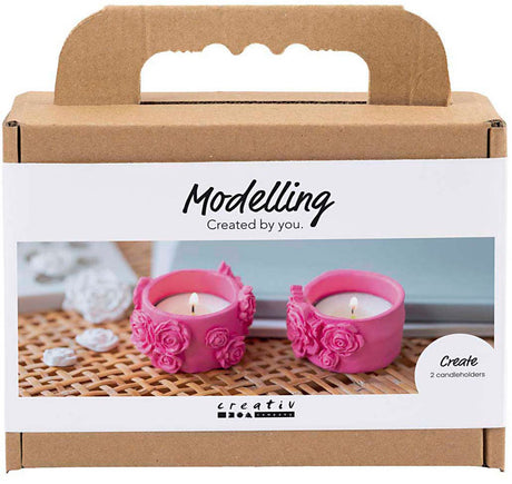Firma Creativ https: www.cchobby.nl mini-hobbyset-boetseren-theelichthouders-roze-1-doos