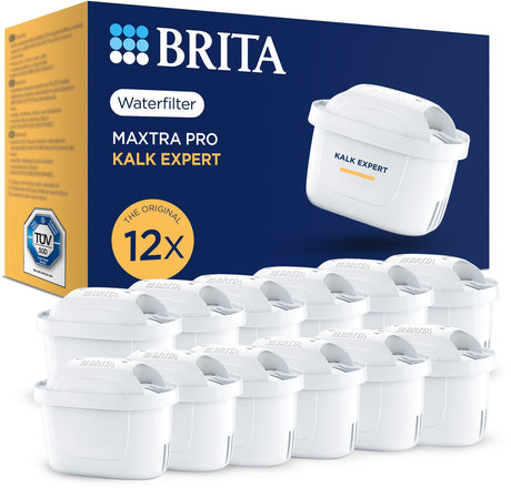 Wkład do filtra wody Brita maxtra pro limescale expert - 12 sztuk - oryginalny filtr wody do wszystkich dzbanków do ochrony urządzeń z twardą wodą - filtruje m.in. kamień, zanieczyszczenia, chlor i metale