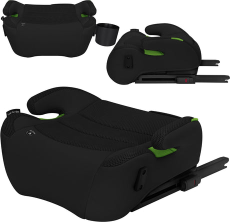 Lionelo luuk fix i-size - fotelik podwyższający - isofix - fotelik samochodowy - 22-36 kg, 125-150 cm - fotelik samochodowy zgodny ze standardem i-size R129 - szerokie i wygodne siedzisko z miękką pianką EPE - z podłokietnikami