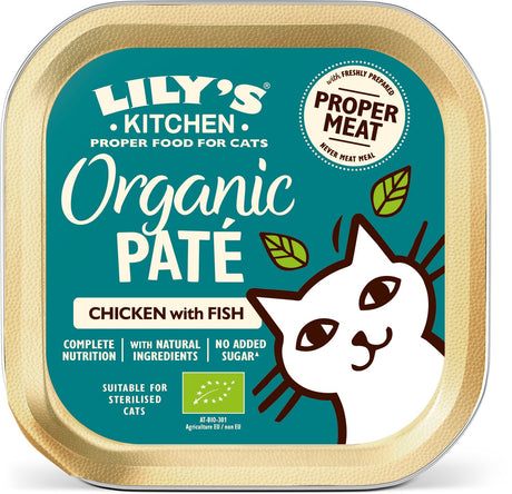 Lily's Kitchen - karma dla kotów - karma mokra - organiczny pasztet z rybą oceaniczną - 19 x 85 g