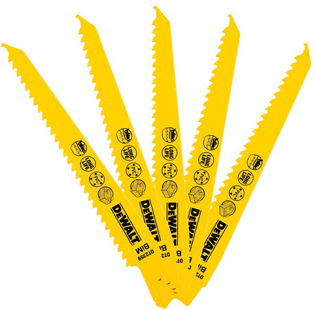Seria Dewalt dt2359-qz - brzeszczot do piły szablastej - bimetaliczny - 152mm - drewno z gwoździami