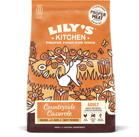 Kuchnia Lily - karma dla psa - karma sucha - zapiekanka wiejska - kurczak kaczka - 7 kg