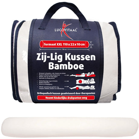 Lucovitaal bamboe zij-lig kussen