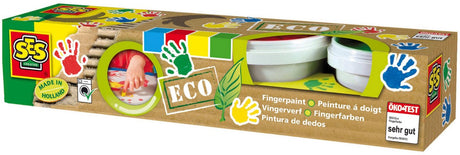 Farba do malowania palcami Ses Eco, 4 kolory
