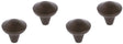 Differnz groningen knop 20 mm - brons