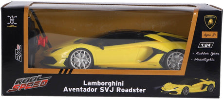 Kool speed rc lamborghini aventador svj roadster 1:24 + jasnożółty