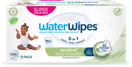 Chusteczki do ręczników Waterwipes - 9 x 60 chusteczek do ręczników - 540 chusteczek