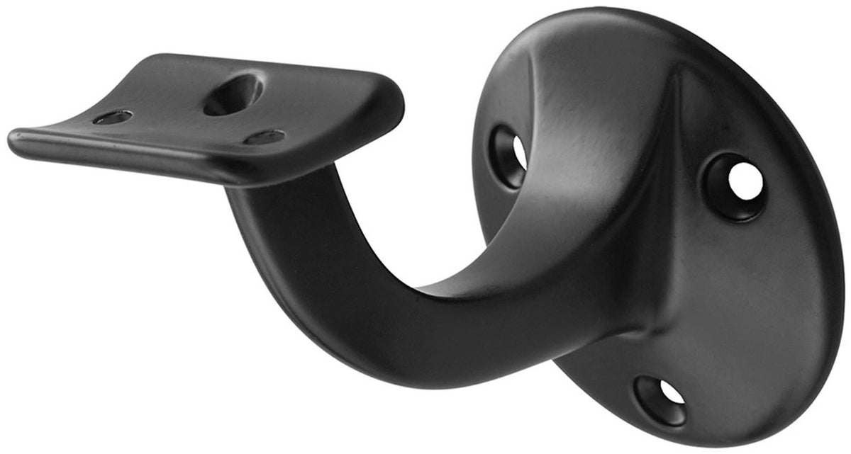 Bouwkern starx leuninghouder - opschroevend - aluminium - geanodiseerd zwart 65 mm