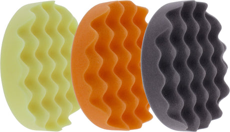 Gecko car care gecko waffle polish pads 150mm set 3pcs