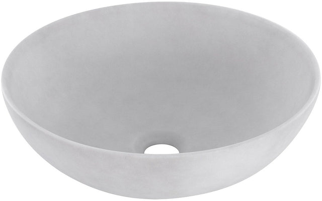 Differnz slim waskom - ø 29 cm - keramiek - betonlook - licht grijs