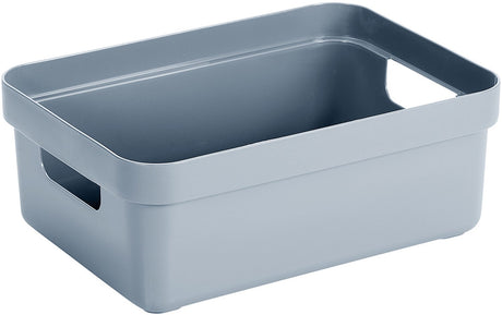 Pudełko do przechowywania Sunware sigma 9l - 35x24,6x12,2 cm - niebieski - tworzywo sztuczne niezawierające BPA, z możliwością układania w stosy (pokrywa dostępna osobno) - stylowy kosz do przechowywania do pokoju dziecięcego, salonu