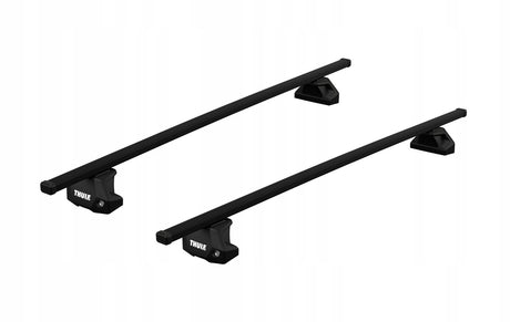 Zestaw Thule 187037 fixpoint, 4-pakowy zestaw montażowy do systemu bagażnika dachowego, czarny