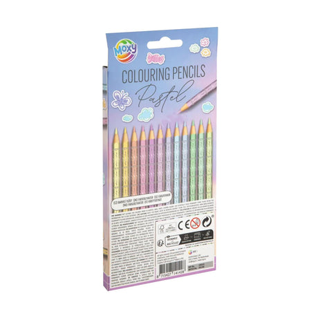 Zestaw pastelowych kredek Moxy, 12 sztuk
