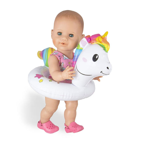 Zestaw do pływania dla lalek Heless Jednorożec, 35-45 cm