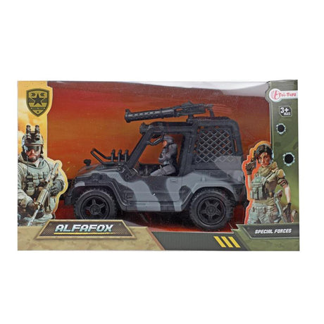 Toi-zabawki toi zabawki alfafox jeep + figurka wojskowa